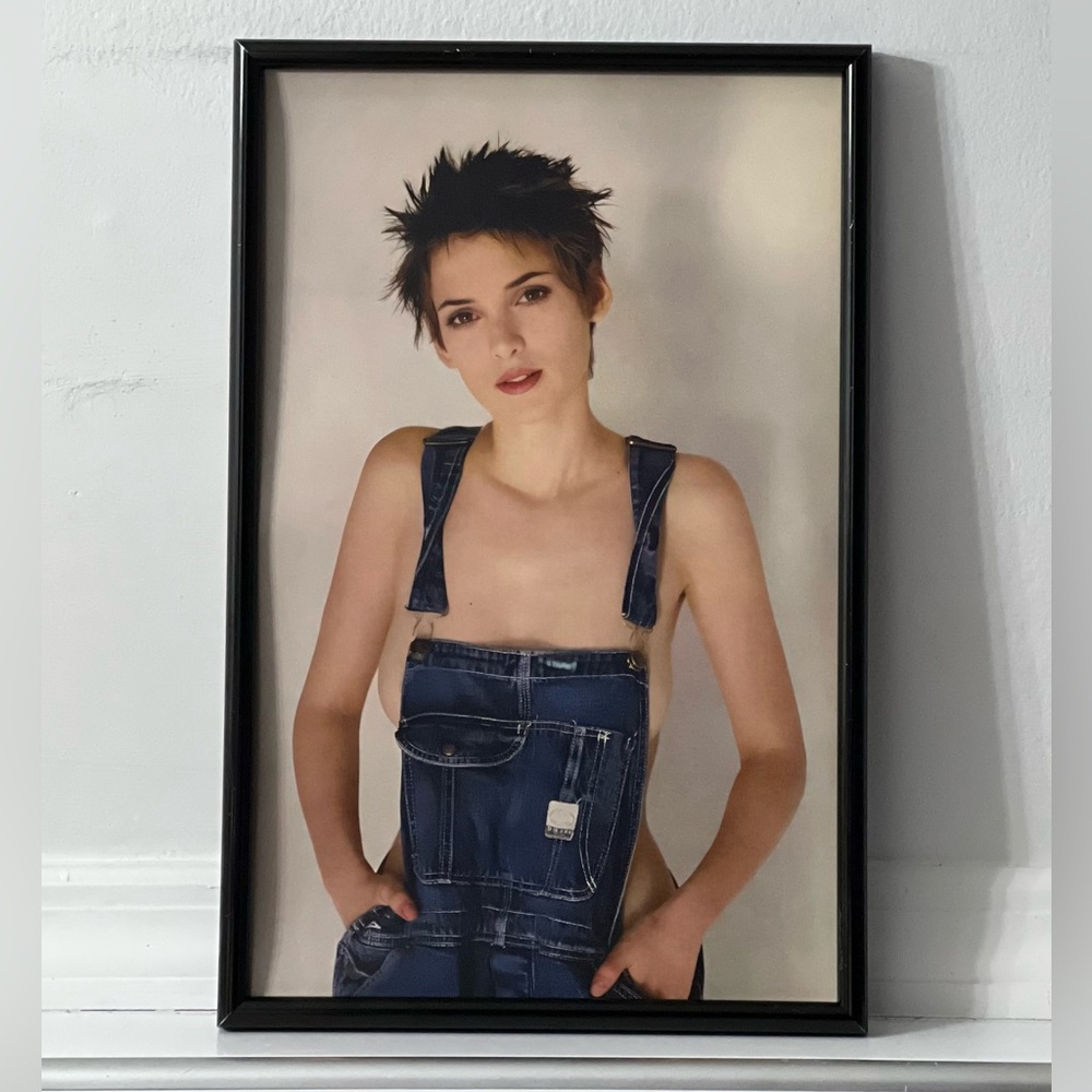 Winona Ryder Overalls Poster